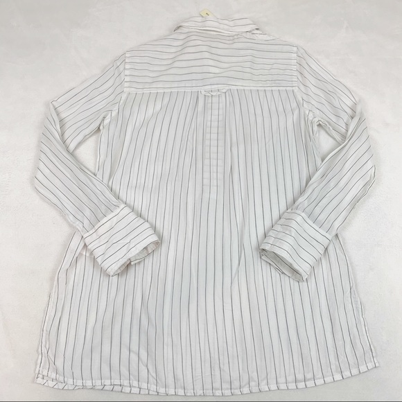 Max Studio striped popover shirt long sleeve tunic - Picture 4 of 8